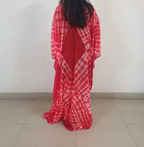 Caftán de rayón de verano hecho a mano para mujer, vestido de lino Floral bohemio de manga larga, informal hasta el suelo, tinte de corbata, dulce Natural - Product Image 4