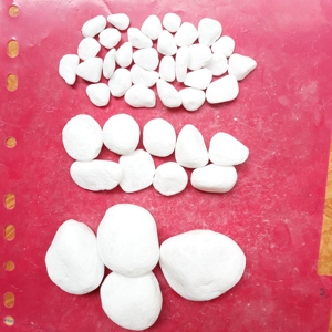 Galets blancs en mosaïque, 100 pièces, pierres à hacher pour paver les routes, le jardin, revêtement de Surface, jeu complet - Product Image 2