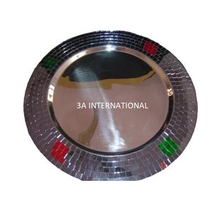 Serveur de Dessert Décoratif de Table de Luxe Moderne pour Assiette de Chargeur Qualité Standard Haute Style Unique Ecologique pour la Maison - Product Image 1