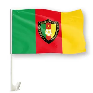 גאנה כדורגל צוות רכב דגל 30x45 ג 'מייקה קנדי ארה"ב ארגנטינה דגלי רכב מדבקות חזרה עם חלון קליפים תלייה דגל