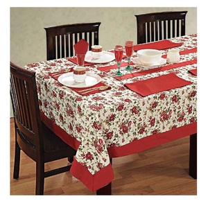 Nappe en tissu de coton biologique, décoration pour mariage et fête à la maison, housse de table en tissu certifié, 100% m - Product Image 4