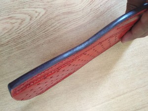 Cortador de cuchillo de pizza de acero de alto carbono hecho a mano, hacha vikinga con grabado personalizado y Funda de cuero - Product Image 6