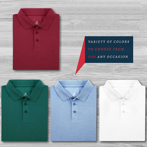 Polo homme gris à manches courtes en coton Oxford respirant, coupe classique, couleur unie, boutons, style tissé - Product Image 3