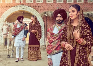 Ropa de diario elegante de diseñador, trajes Palazzo, bordados y khatli, estilo punjabi, lahenga, tipo salwar - Product Image 4