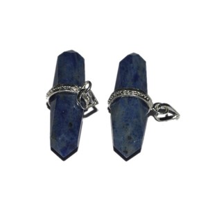 จี้ดินสอเหลี่ยมเพชรพลอย Lapis Lazuli จำหน่ายโดยผู้จัดจำหน่าย - Product Image 1