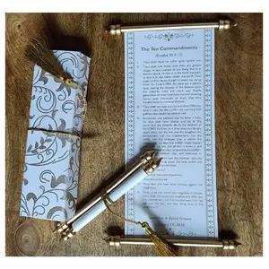 Empty Scroll Boxes for Wedding Invitation Designers