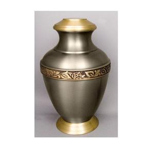 Urna de Metal antigua grabada para cenizas, urna de cremación para adultos, estilo americano/europeo, negro y gris, venta al por mayor - Product Image 3