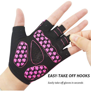 Gants de cyclisme demi-doigts en ligne très vendus Gants en cuir synthétique respirant - Product Image 5