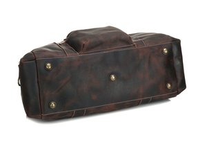 Handmade Premium <b>Leather</b> Duffle <b>Bags</b> <b>Brown</b> Top Grain <b>Leather</b> Luggage Travel Duffle <b>Bag</b> for <b>Men</b> - Product Image 4