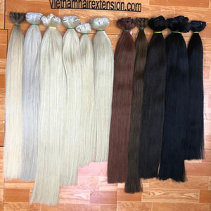 Extensions de cheveux en trame, cheveux vietnamiens, qualité supérieure, Remy vierges, ondulation naturelle, 100g - Product Image 1