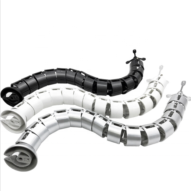 ABS Adjustable Snake Cable Manager Cable Wire Management for Office Desk Workstation