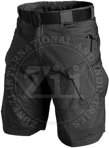 100% algodón de talla grande para hombre, pantalones cortos Cargo de cintura media, ropa de entrenamiento al aire libre informal sólida, pantalones cortos Cargo teñidos lisos ecológicos - Product Image 6