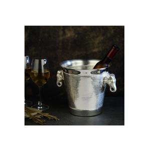 Design personnalisé Refroidisseur de vin à revêtement argenté et refroidisseur de vin en acier inoxydable et seau à glace pour refroidisseur de vin d'exportation pour bars et maison - Product Image 5