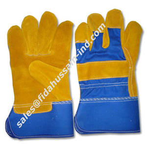 Best Quality Cowhide Split Leather <b>Gloves</b> From Pakistan Canadian <b>Rigger</b> 707 Work <b>Gloves</b> Best for Construction Work <b>Gloves</b> - Product Image 1