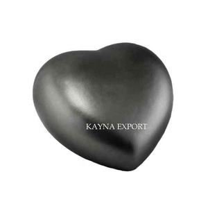 Urna en forma de corazón con acabado de peltre para una pequeña cantidad de unidad de mantenimiento de consulta para uso funerario y entierro a un precio asequible - Product Image 1