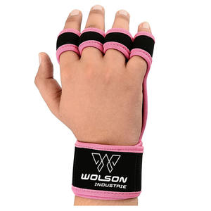 Venta al por mayor medio dedo mujeres levantamiento de pesas gimnasio guantes de alta calidad ejercicio culturismo Fitness hombres levantamiento de pesas gimnasio guantes. - Product Image 2