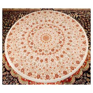 Haut de Table rond en marbre, bricolage, artisanat avec incrustation - Product Image 1