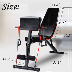 Pliable 20 en 1 Pliable Plat Banco De Banco Pesas Fitness Multi Workout Réglable Gym Haltérophilie <span class=keywords><strong>Banc</strong></span> Rack Ensemble pour Gym - Product Image 4