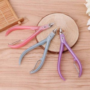 Alta calidad Manicura Pedicura Heavy Duty Super Sharp Curved Nail Nippers acero inoxidable - Product Image 2