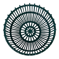 Pot rond noir Folin pour orchidées, pots en plastique PP 300x165 pour jardin, maison, pépinière GL-B30, vase à fleurs de style zen asiatique suspendu