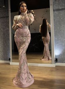 Robe de soirée élégante en coupe de poisson, broderie colorée de dabi, perles en verre de cristal, travail en pierre de verre, pour tenue de fête @ 2022 - Product Image 2