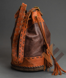 Bolso Bandolera Vintage Hecho a Mano para Mujer, Nuevo Bolso Bandolera Cruzado de Cuero Genuino de Alta Calidad, Estilo Casual Occidental, Diseño 2025 - Product Image 1