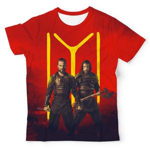 T-Shirt Unisex con stampa All-Over Dirilis <span class=keywords><strong>Ertugrul</strong></span> e Turgut pan - Product Image 1