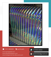 Autocollants adhésifs PET découpés sur mesure, holographiques 3D multicolores, effet laser arc-en-ciel argenté, anti-contrefaçon, pour artisanat