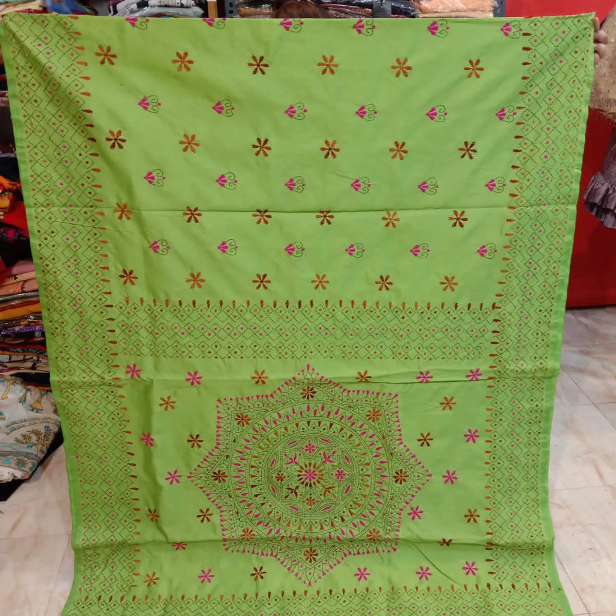 Di Qualità superiore di alta qualità del progettista Elegante Tessuto di Cotone Jamdani Sarees Per Le Donne da india