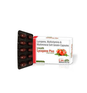 Nouvelle vente la plus chaude Lycopène Livealth Plus Capsules de gélatine molle Multivitamines et suppléments de soins de santé à base de plantes au lycopène - Product Image 1