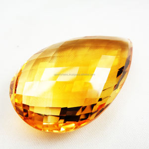 Briolette corte genuino Grado Superior citrino natural tamaño personalizado piedra preciosa natural de proveedor indio al menor costo OEM - Product Image 3