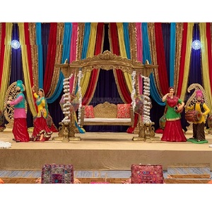 Grand Punjabi Wedding Stage Swing Decoration Customized Wedding Decor UK <b>Sale</b> DST Exports Factory USA Australia Wholesale - Product Image 1