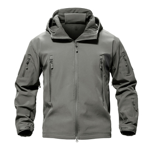 Veste coupe-vent respirante et écologique pour homme, fermeture éclair, polaire douce et chaude, col montant, tendance, vente chaude 100% - Product Image 1