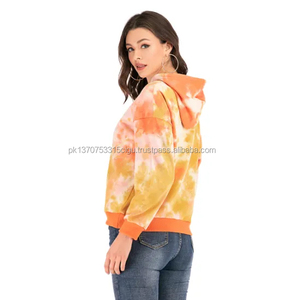 Hoodie Boxy Imprimé Personnalisé en Gros avec Logo, Sweat à Capuche Tie-Dye, Fabricant de Hoodies en Coton Épais Délavé à l'Acide - Product Image 4