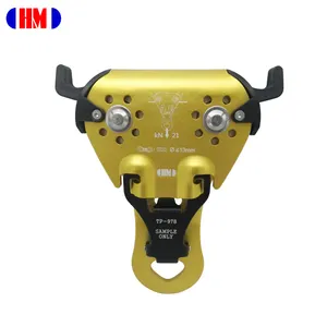 Zip line Trolley UIAA CE Certified Jungle Aluminum overhead 13 MM cable crossing double Safe Pulley