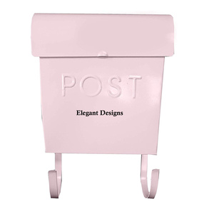 Eco amigable montado en la pared de casilla de correo de plata recubierto de polvo decorativo hecho a mano al por mayor mejor hierro buzón de correo - Product Image 2