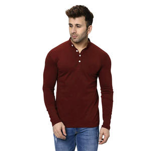 Camisetas de algodón de alta calidad para hombre OEM, bordado personalizado, mangas completas, de talla grande, diseño en blanco, tejido transpirable a la venta - Product Image 3