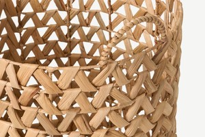 Panier de jacinthe à eau en tissage à bout ouvert, haut naturel, écologique, idéal pour ranger des articles dans votre maison, structure saine - Product Image 5