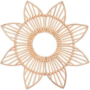 Venta caliente ratán bambú baño decoración espejos buen precio maquillaje vanidad pared decoración producto al por mayor - Product Image 3