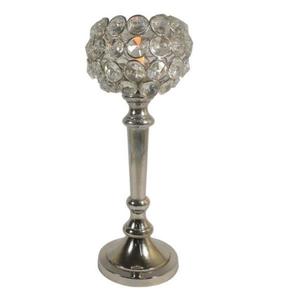 Support de bougie en cristal pour femme, Base de bougie en laiton argenté de haute qualité, fabricants de conception Antique - Product Image 5