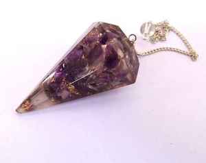 Pendule de radiesthésie en cristal, meilleure qualité, mélange de cristal, pierre précieuse, guérison, cône à facettes, Orgonite, vente en gros - Product Image 5