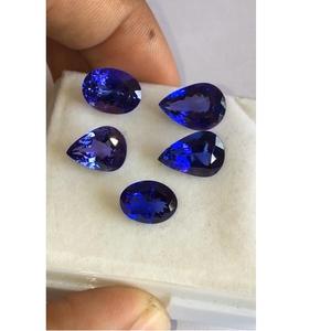 Piedra preciosa azul tanzanita natural para accesorios de joyería con tratamiento térmico certificado IGI - Product Image 3