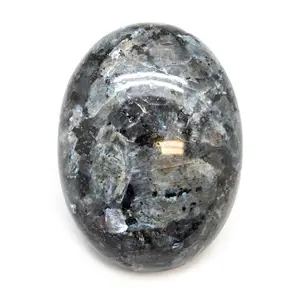 天然抛光水晶Larvikite Palmstone: 批发形而上学石材供应商从Mariya水晶出口购买