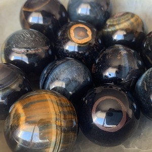 ล่าสุด2023สีฟ้าเสือตาหินทรงกลมสำหรับการรักษาและโชคดีขายส่งพรีเมี่ยมที่มีคุณภาพสีฟ้าเสือตาบอล - Product Image 6