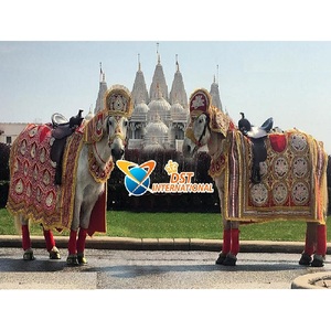 Costumes de cheval pour mariage indien Baraat Mariage indien du marié à cheval Décoration de cheval Décoration de cheval pour mariage punjabi - Product Image 1