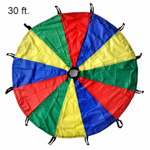 Vente chaude enfants Parachute I 30 pieds jouer Parachute avec poignées multicolore I enfants jouent Parachute pour les jeux de plein air - Product Image 1