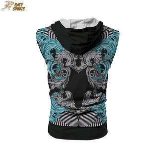 2025 Phong Cách Mới Truyền Nhiệt Người Đàn Ông Mặc Hoodies Thời Trang Chất Lượng Tuyệt Vời Dây Kéo Người Lớn Không Tay Thăng Hoa Hoodies - Product Image 4