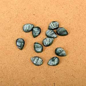 Natural Seraphinite 8X5 MM Pear Shaped High Quality Loose Cabochon Cutting Loose Gemstone Supplier For Silver And Gold Jewelry