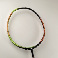 Raquette de badminton professionnelle LIBOTAI Master Series TI WIRE 10 2024, entièrement en carbone graphite titane, ultra légère, haute tension, avec grip en PU.