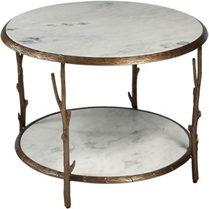 Table basse en aluminium avec design d'aspect branche pour meubles de salon ou décoration intérieure - Product Image 1